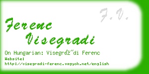 ferenc visegradi business card